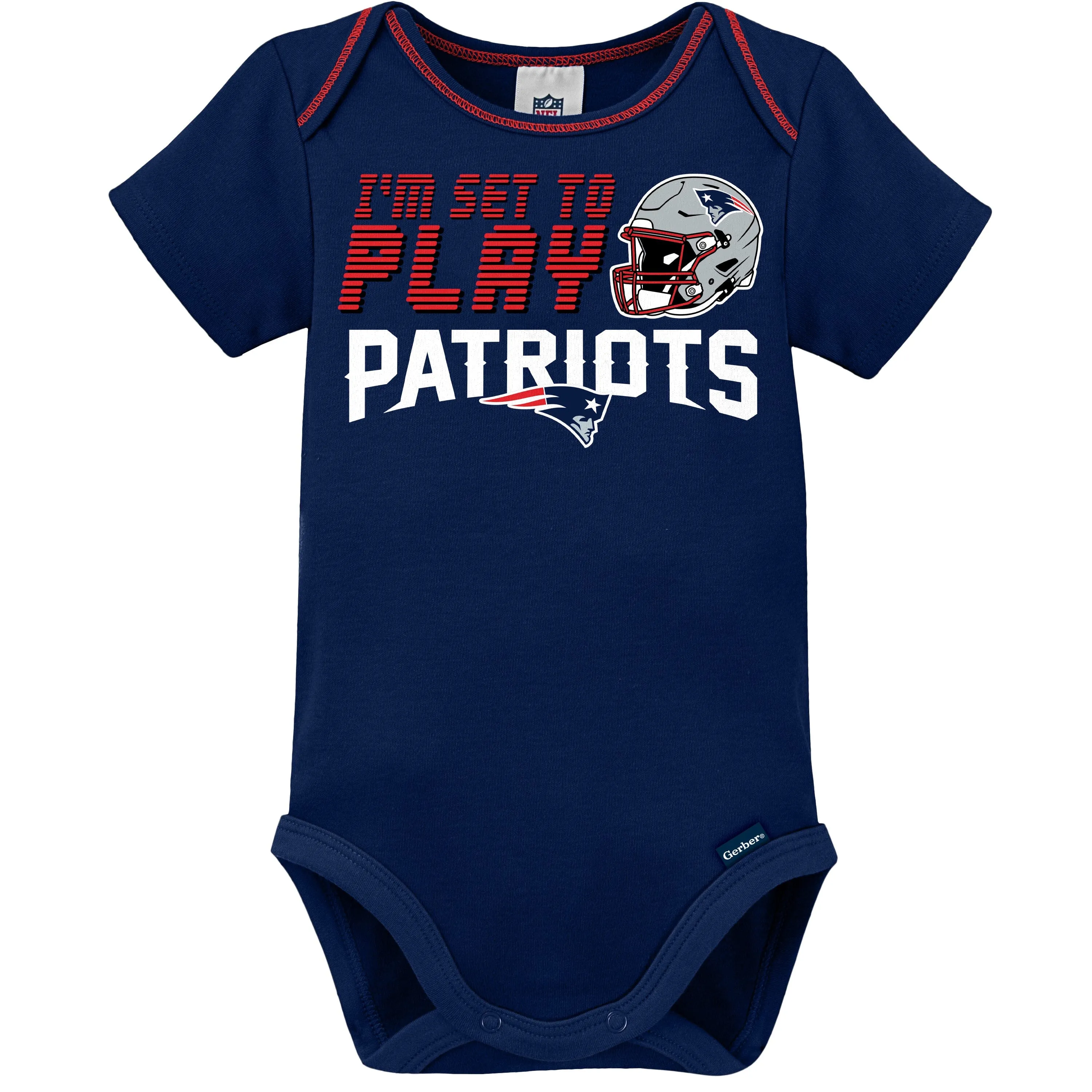 3-Piece Baby Boys New England Patriots Bodysuit, Sleep 'N Play, and Cap Set