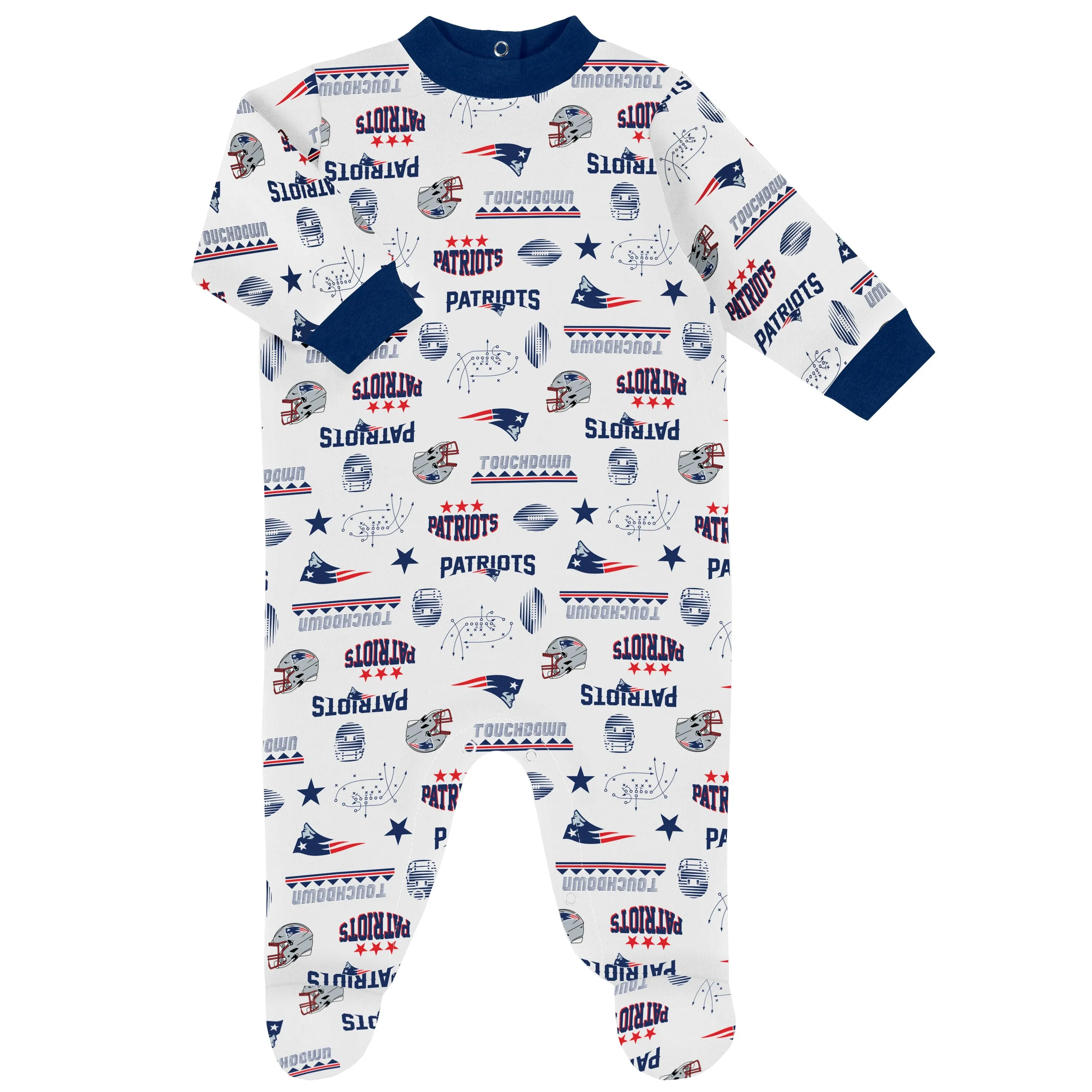 3-Piece Baby Boys New England Patriots Bodysuit, Sleep 'N Play, and Cap Set