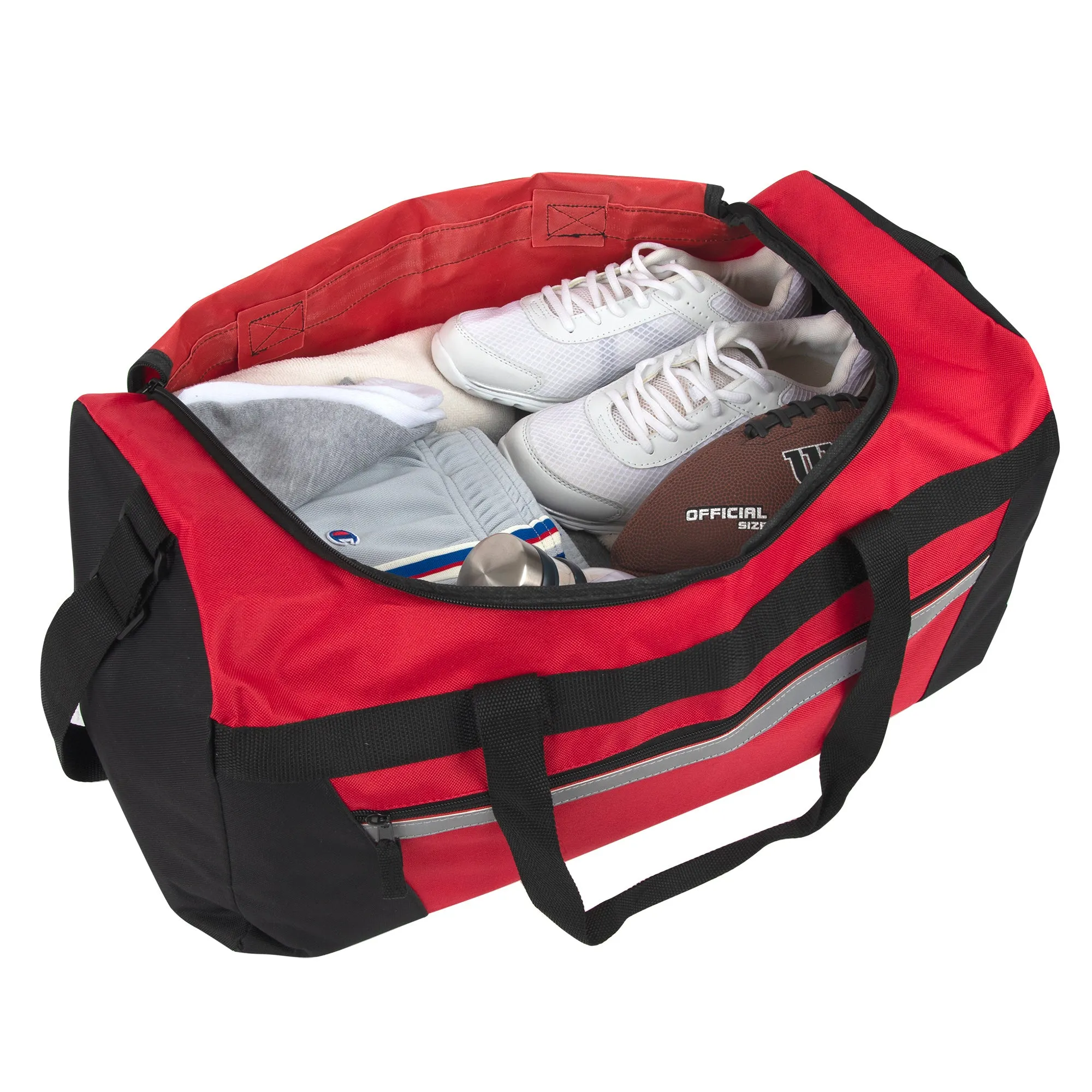 56cm Duffel Bag Large 43L Capacity -  Red