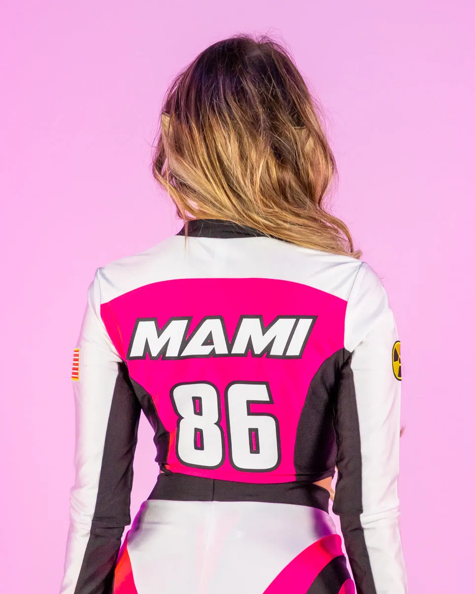 5pc Pink Moto Mami Costume