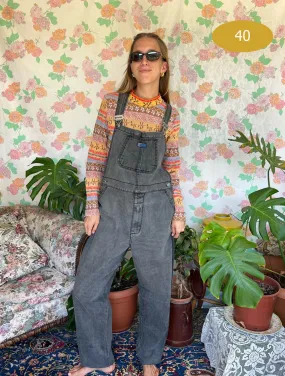 90's Bivik Baggy Denim Overall