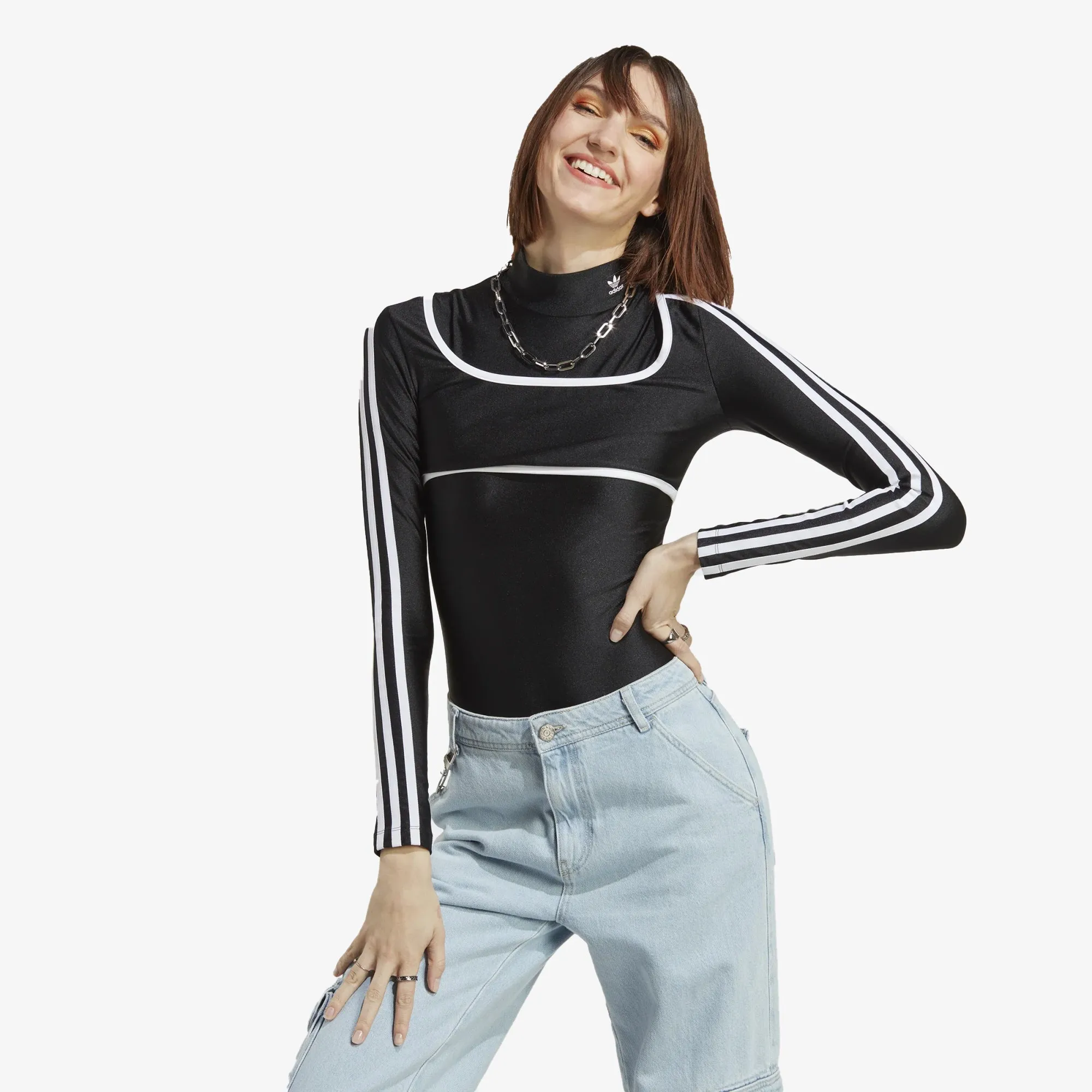 Adidas Originals | WMN'S LONG SLEEVE BODYSUIT  { BLACK