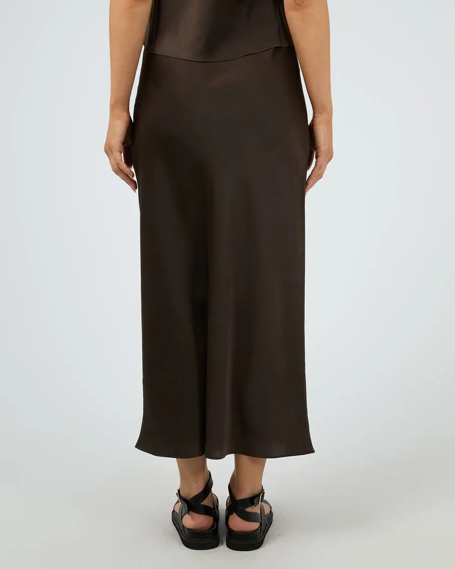 Aire Maxi Skirt | Brown