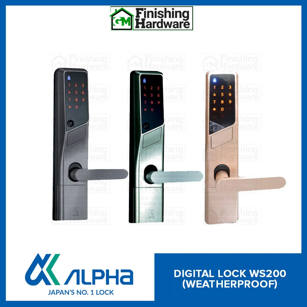 Alpha Weatherproof Digital Door Lock WS200