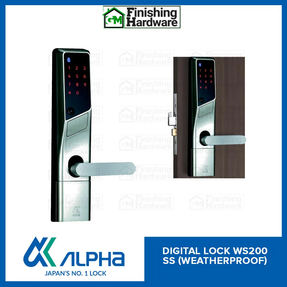 Alpha Weatherproof Digital Door Lock WS200