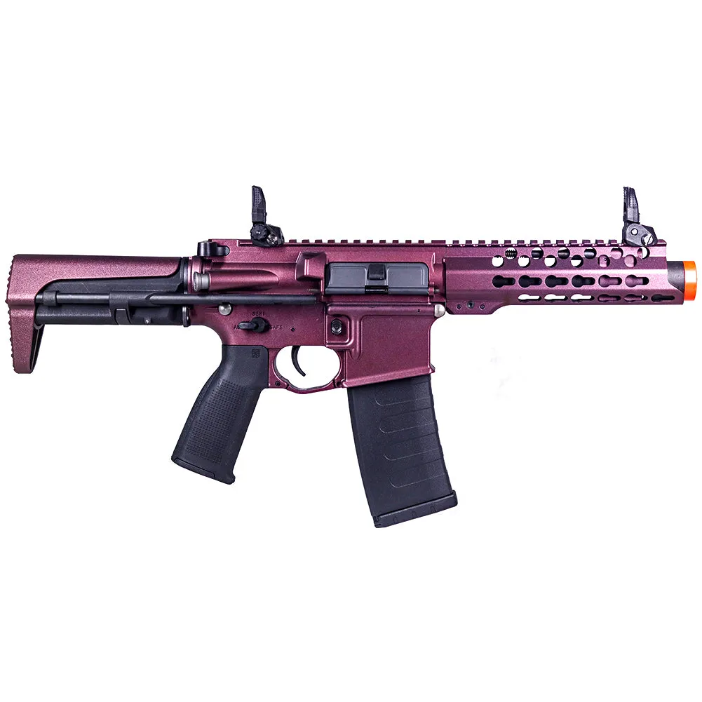 ANM CUSTOMS Cerakote KWA Ronin PDW KeyMod AEG Airsoft Gun - Black Cherry