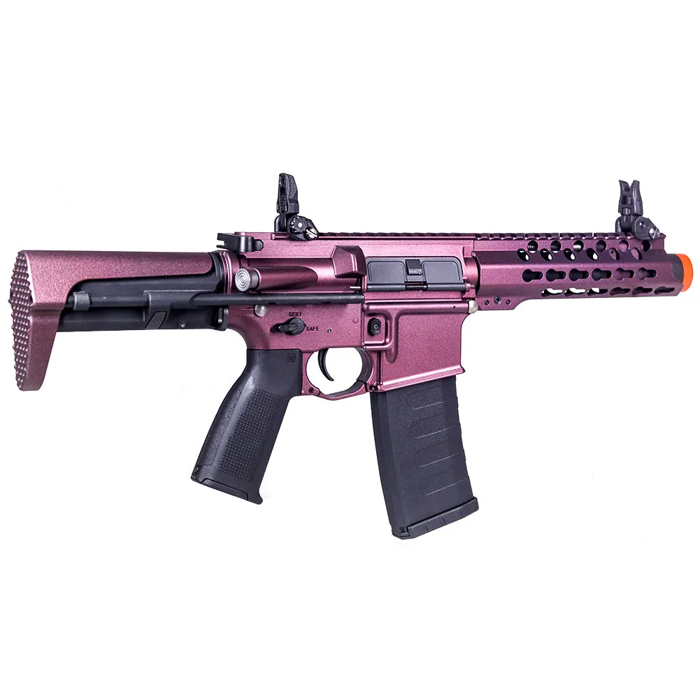 ANM CUSTOMS Cerakote KWA Ronin PDW KeyMod AEG Airsoft Gun - Black Cherry