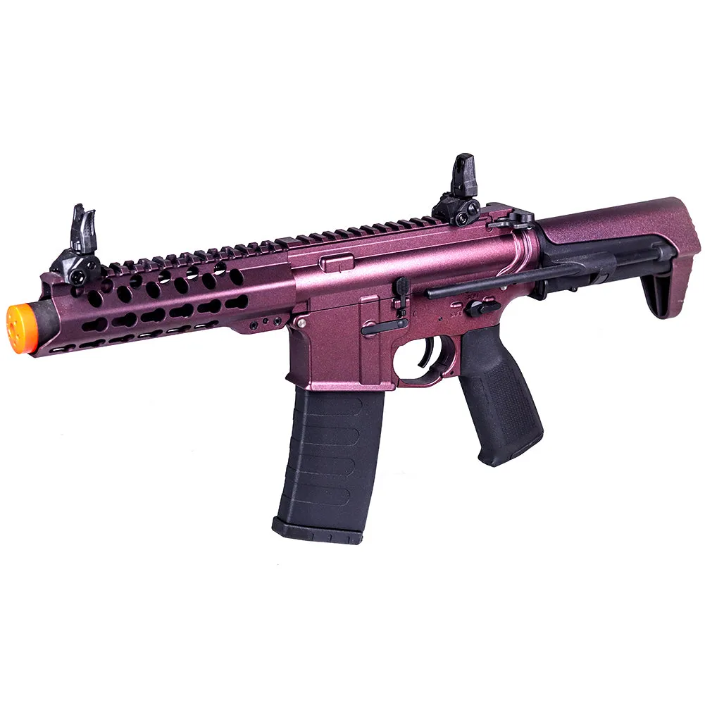 ANM CUSTOMS Cerakote KWA Ronin PDW KeyMod AEG Airsoft Gun - Black Cherry