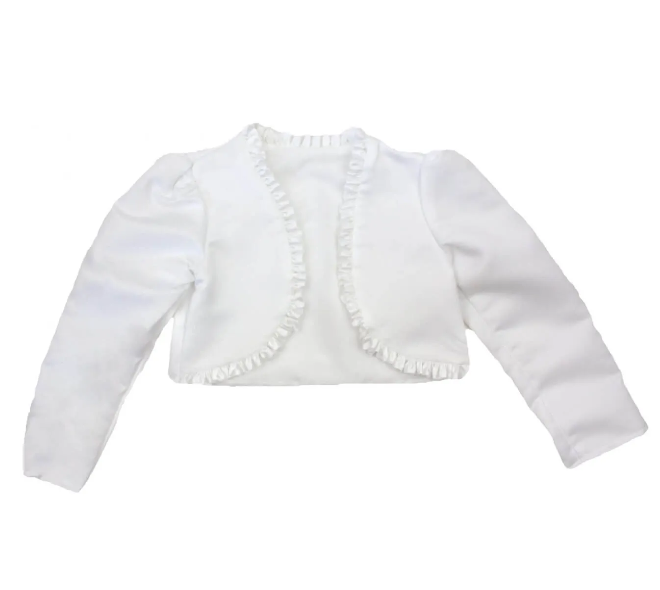 Baby Bolero - Frilled Edge - White