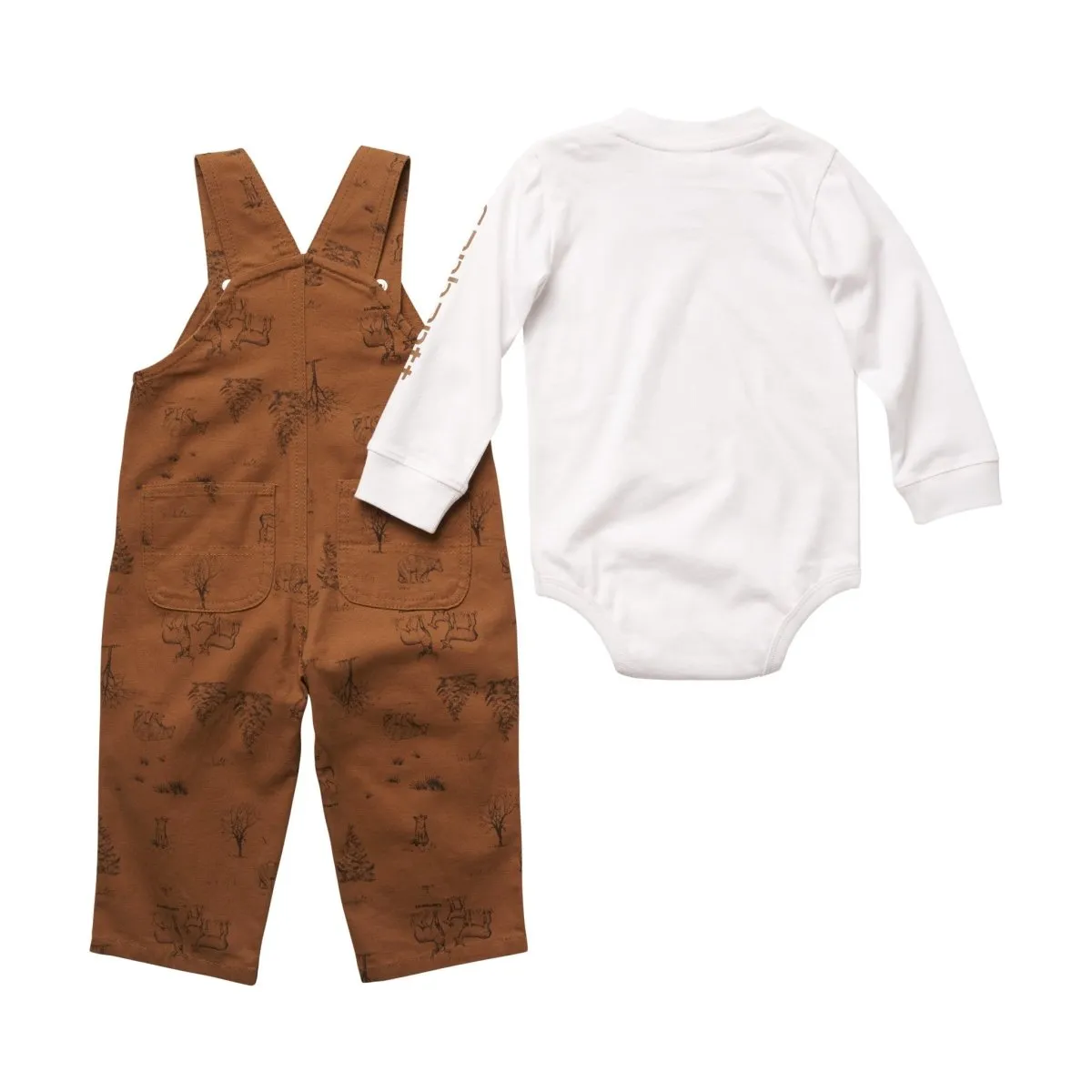 Baby Boy Deer Bodysuit and Canvas Overalls CG8770