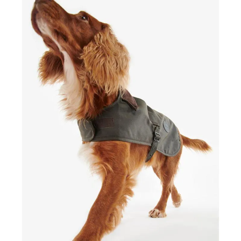 Barbour Wax Dog Coat - Olive