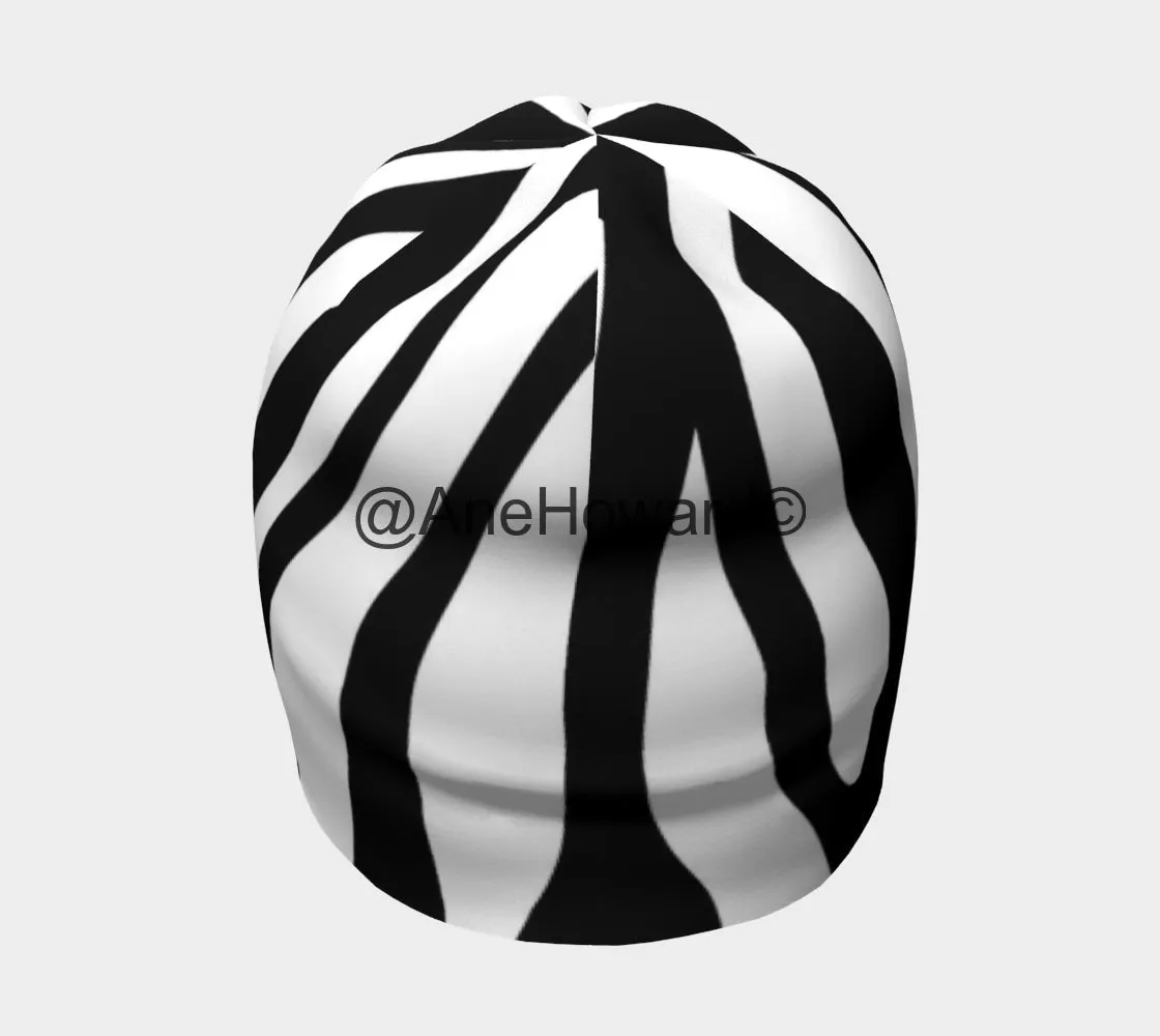 Beanie Zebra with Bamboo Lining