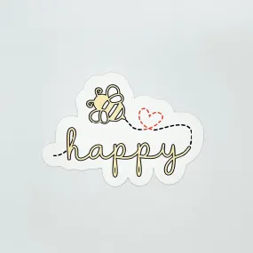 Bee Happy Sticker