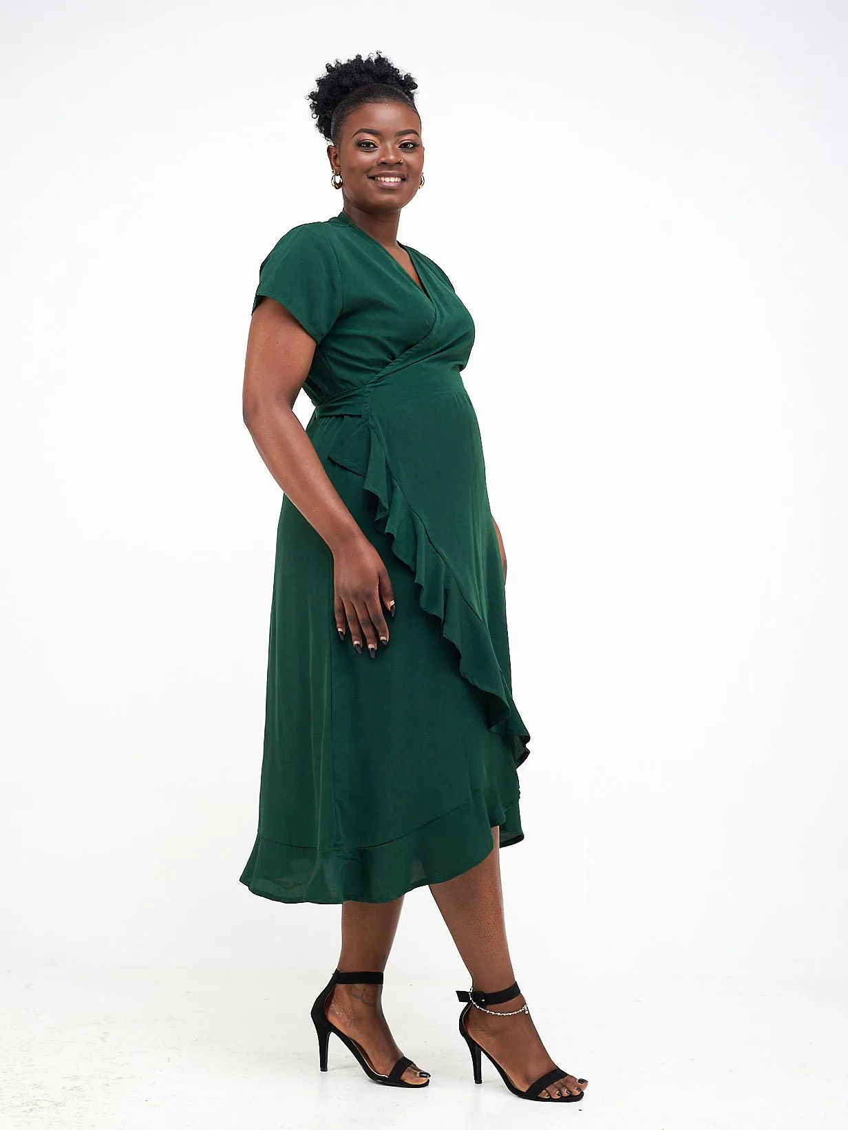 Belize Wrap Dress - Green