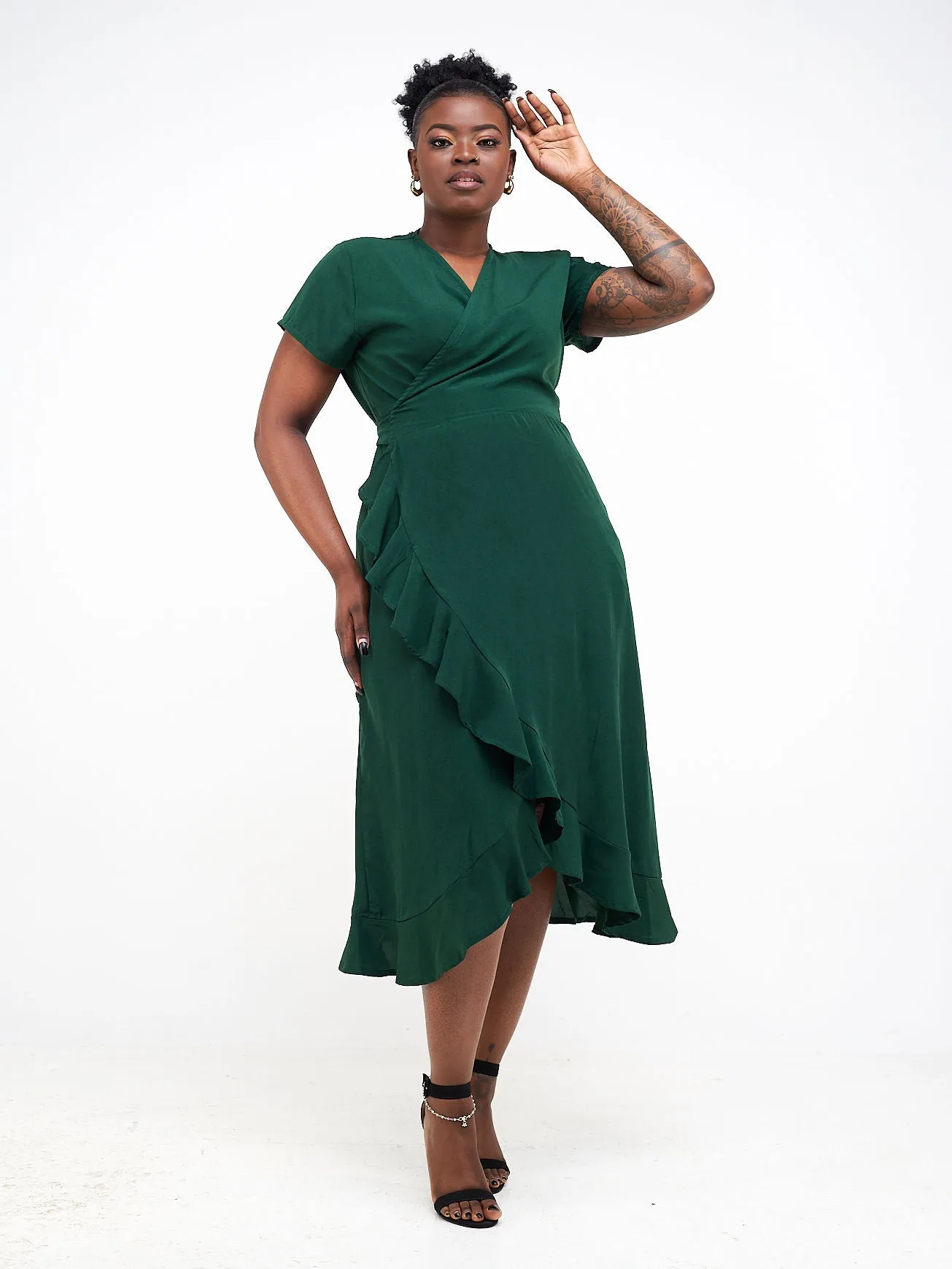 Belize Wrap Dress - Green