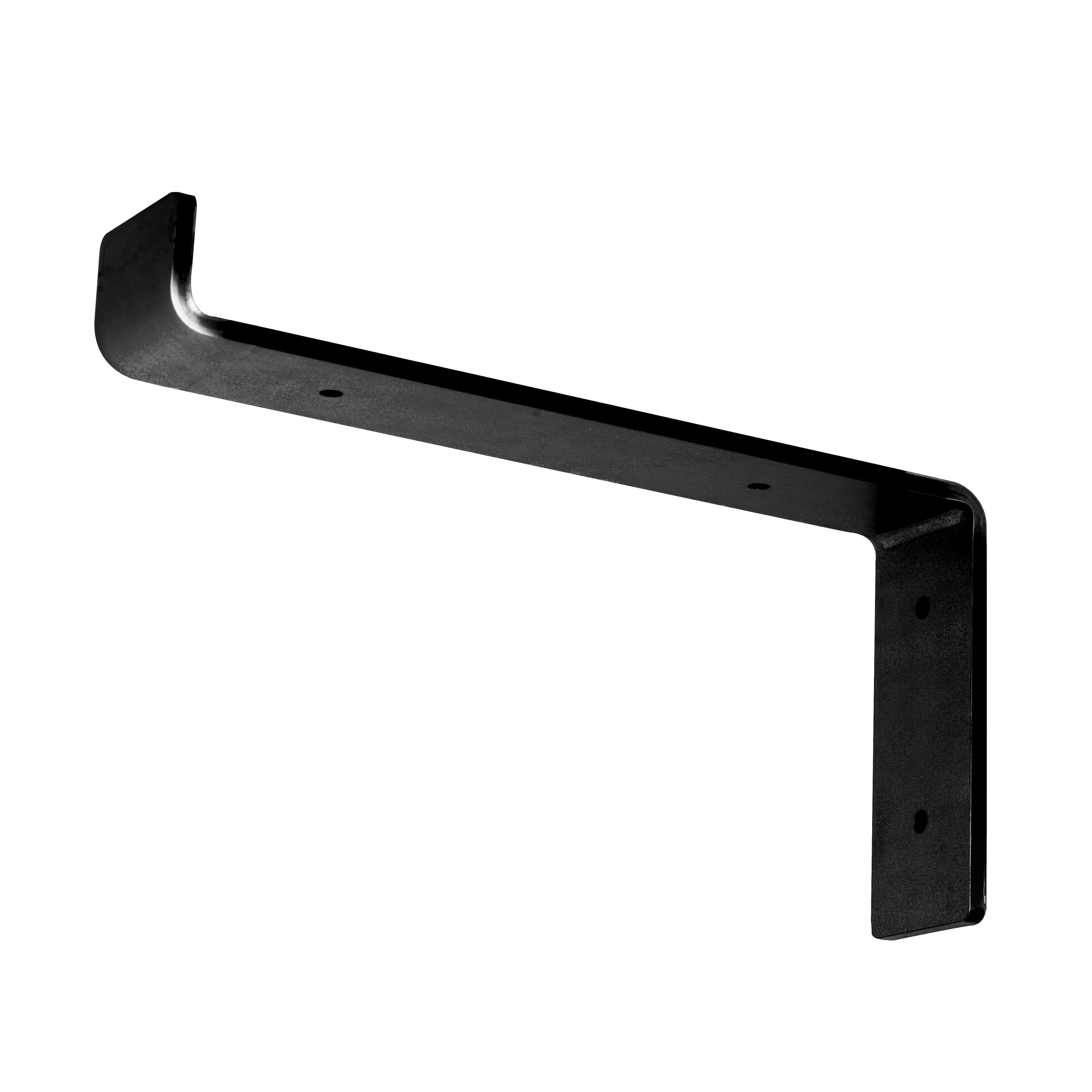 Bent Flat Bar Shelf Bracket with Lip