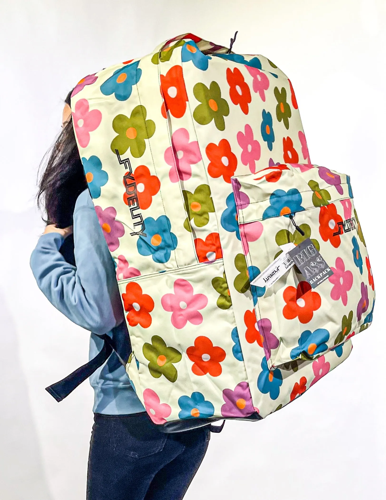 Big A$$ Backpack |900D rPET Recycled | Multi-Poppy