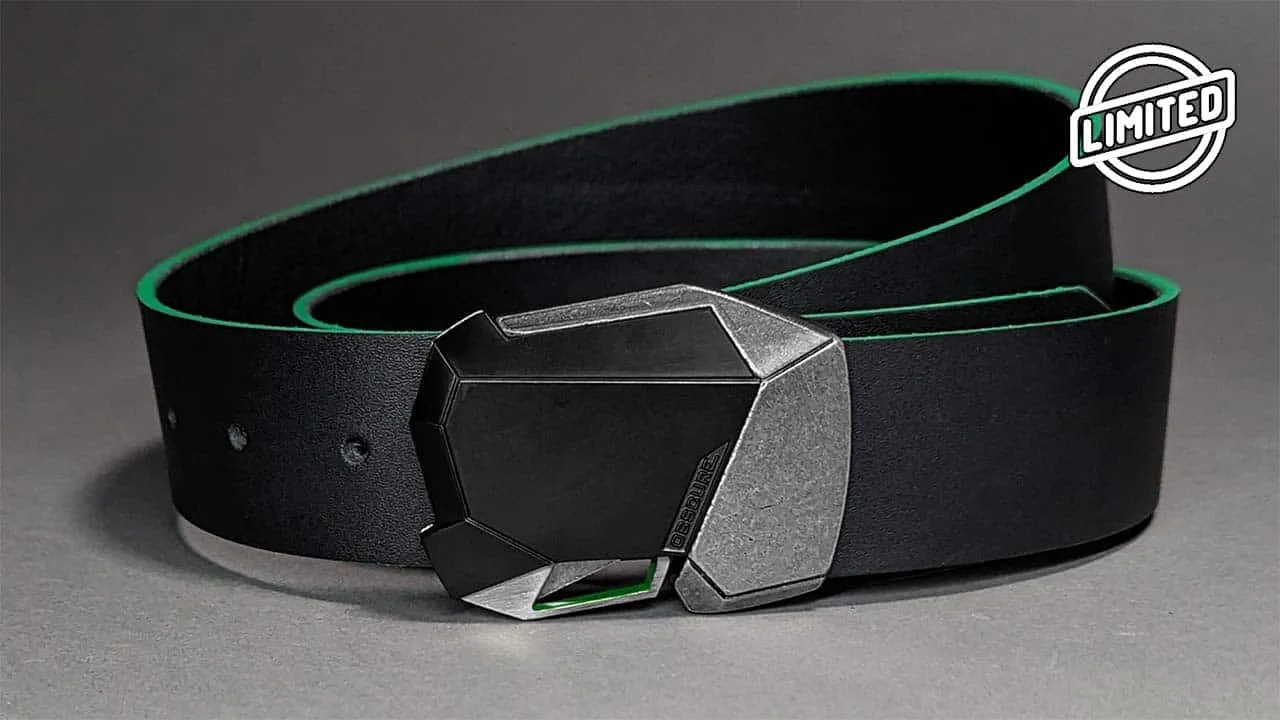 Black Ops Fractal Leather Belt | Color Editions