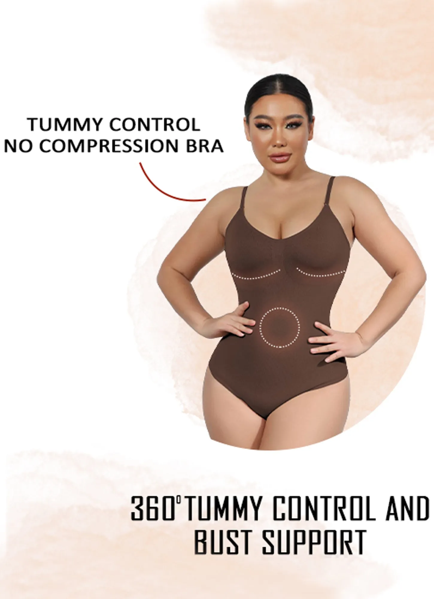 Bodysuit for Women Tummy Control Bodysuit | Thong Design Sculpting Body Shaper Dupes