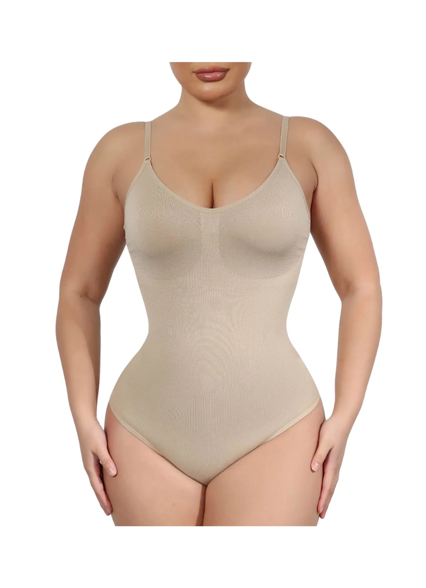 Bodysuit for Women Tummy Control Bodysuit | Thong Design Sculpting Body Shaper Dupes