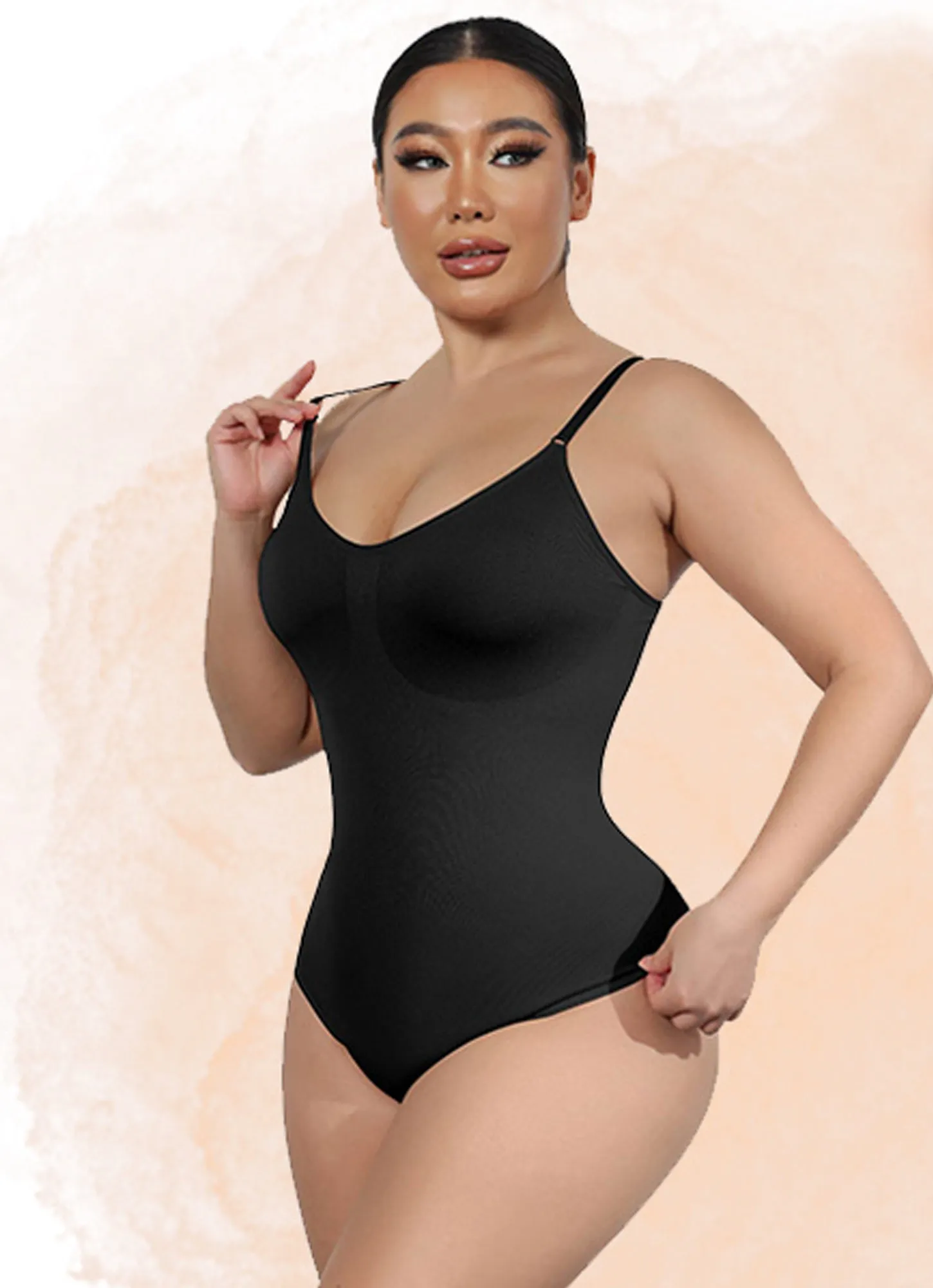 Bodysuit for Women Tummy Control Bodysuit | Thong Design Sculpting Body Shaper Dupes