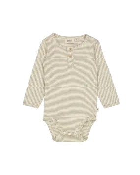 BODYSUIT WHEAT SEAWEED STRIPE