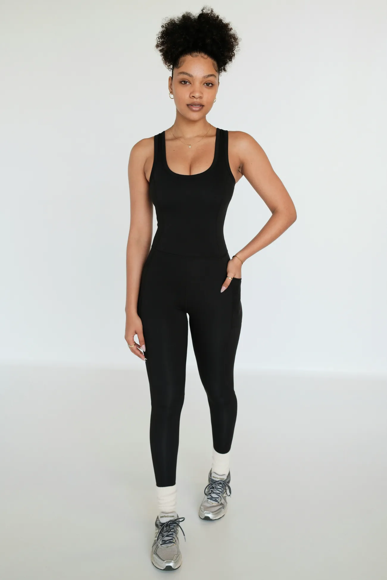 Breathe Full Pocket Bodysuit - Black