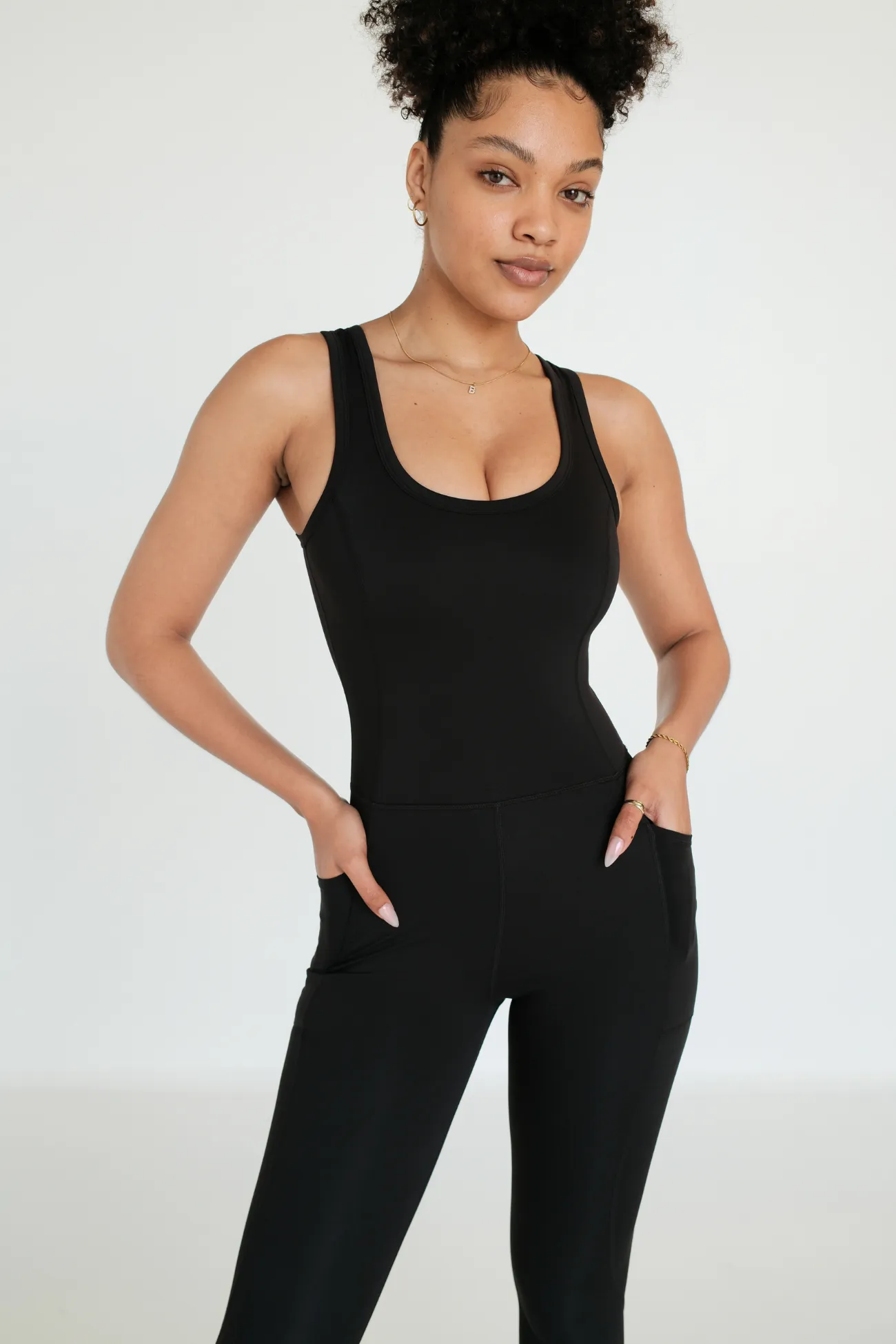 Breathe Full Pocket Bodysuit - Black