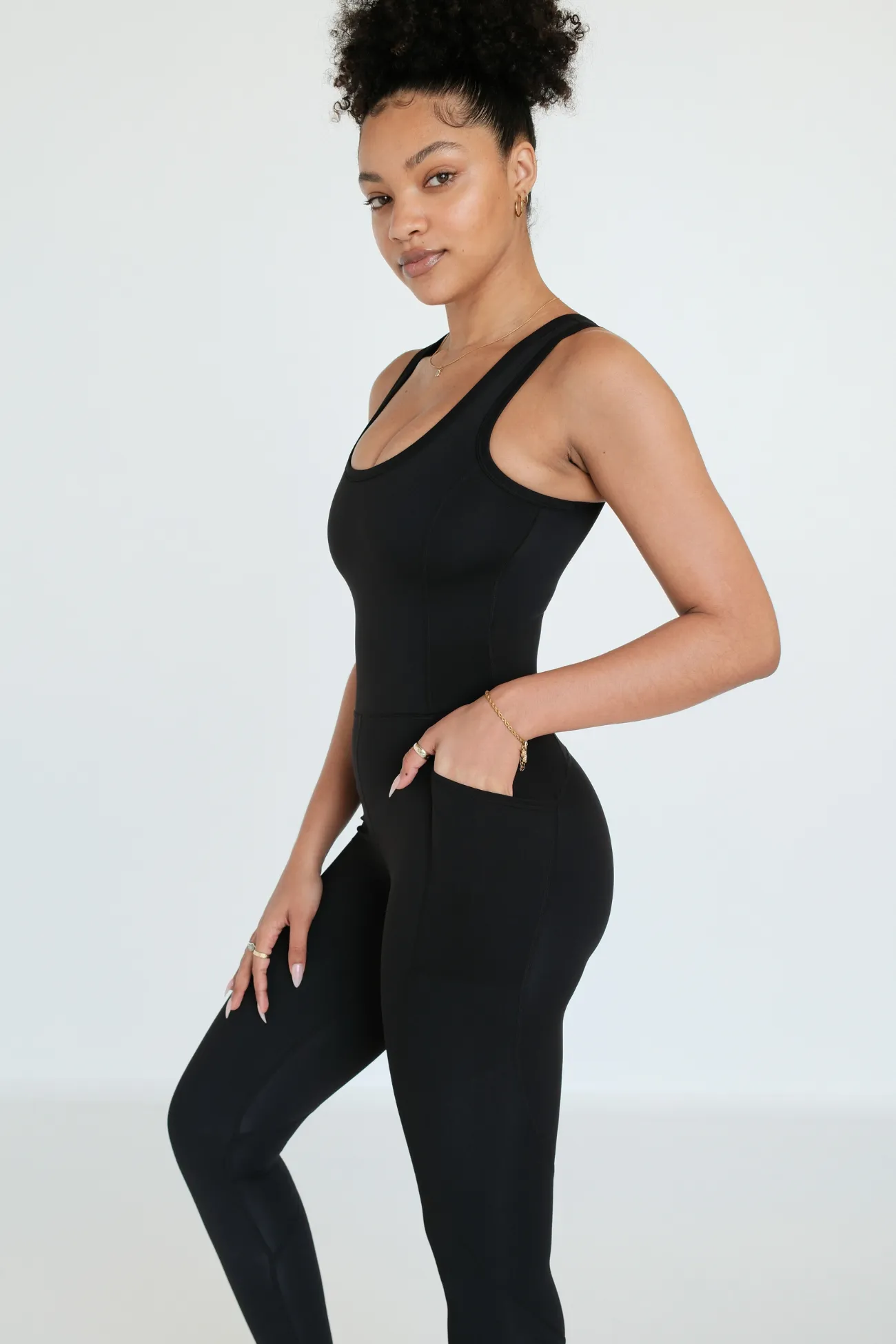 Breathe Full Pocket Bodysuit - Black