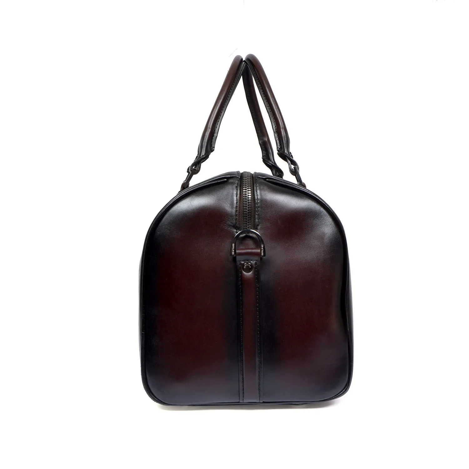 BRUNE BROWN COLOR GENUINE LEATHER DUFFLE BAG FOR MEN