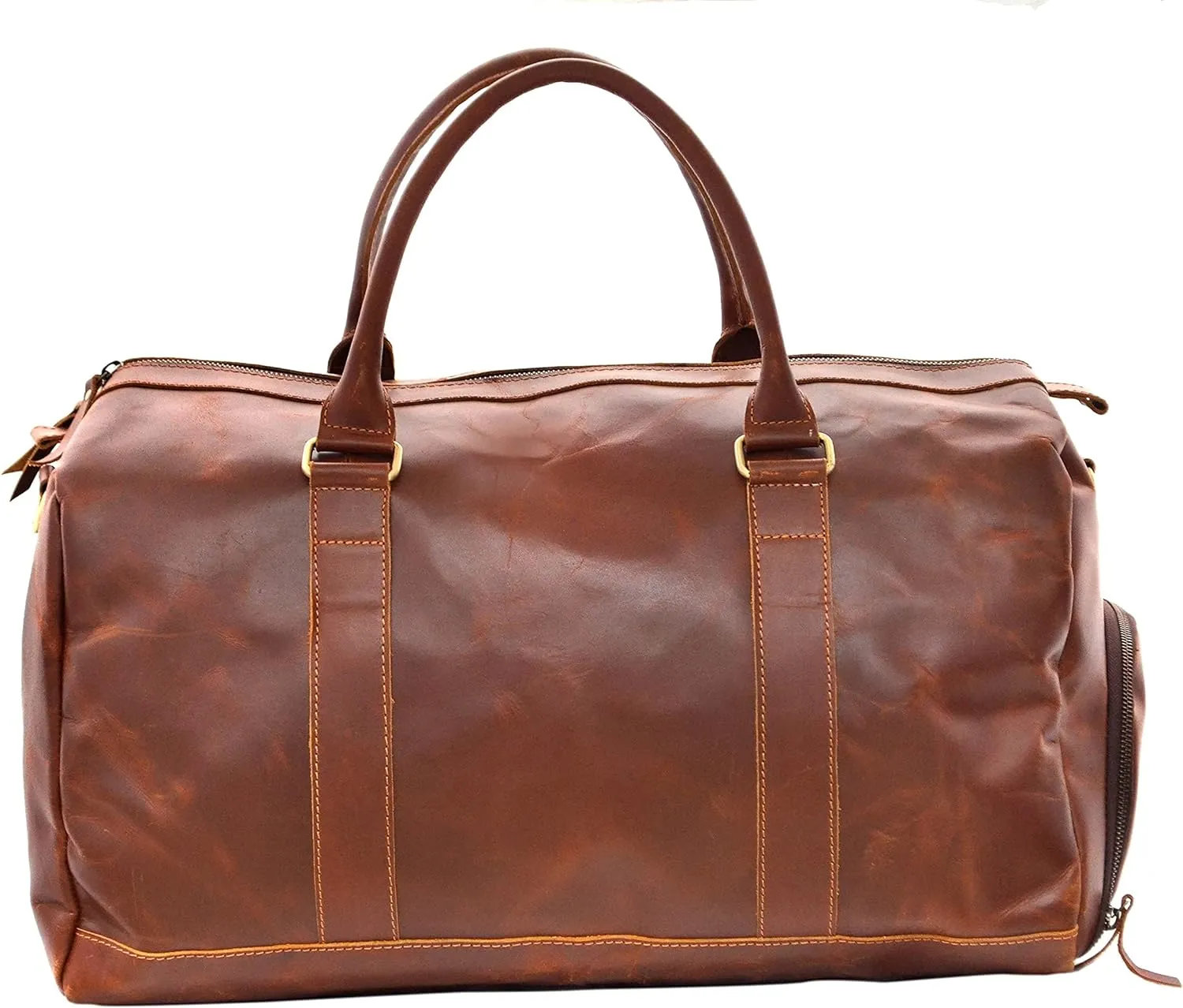 Buffalo Leather 20-Inch Duffel: Your Perfect Weekender for Travel, Gym, and Overnight Trips