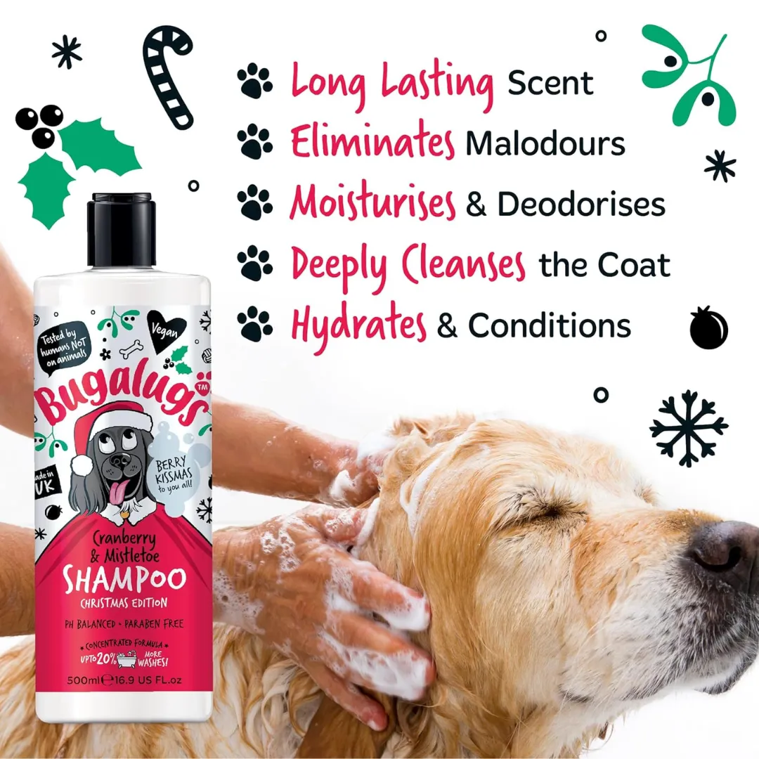 Bugalugs Christmas Cranberry & Mistletoe Shampoo