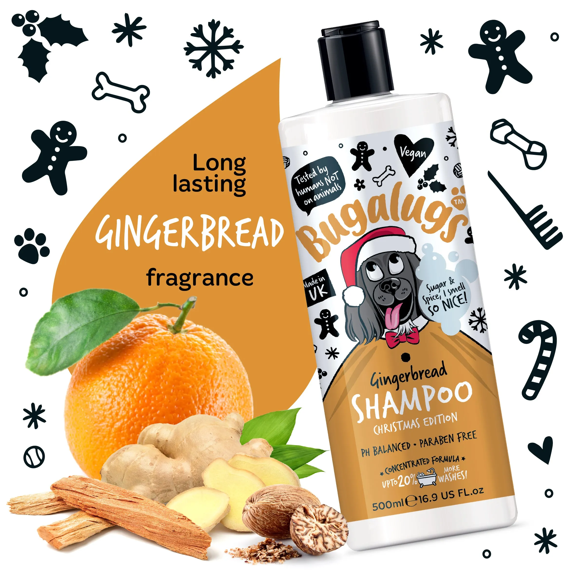 Bugalugs Christmas Edition Gingerbread Shampoo