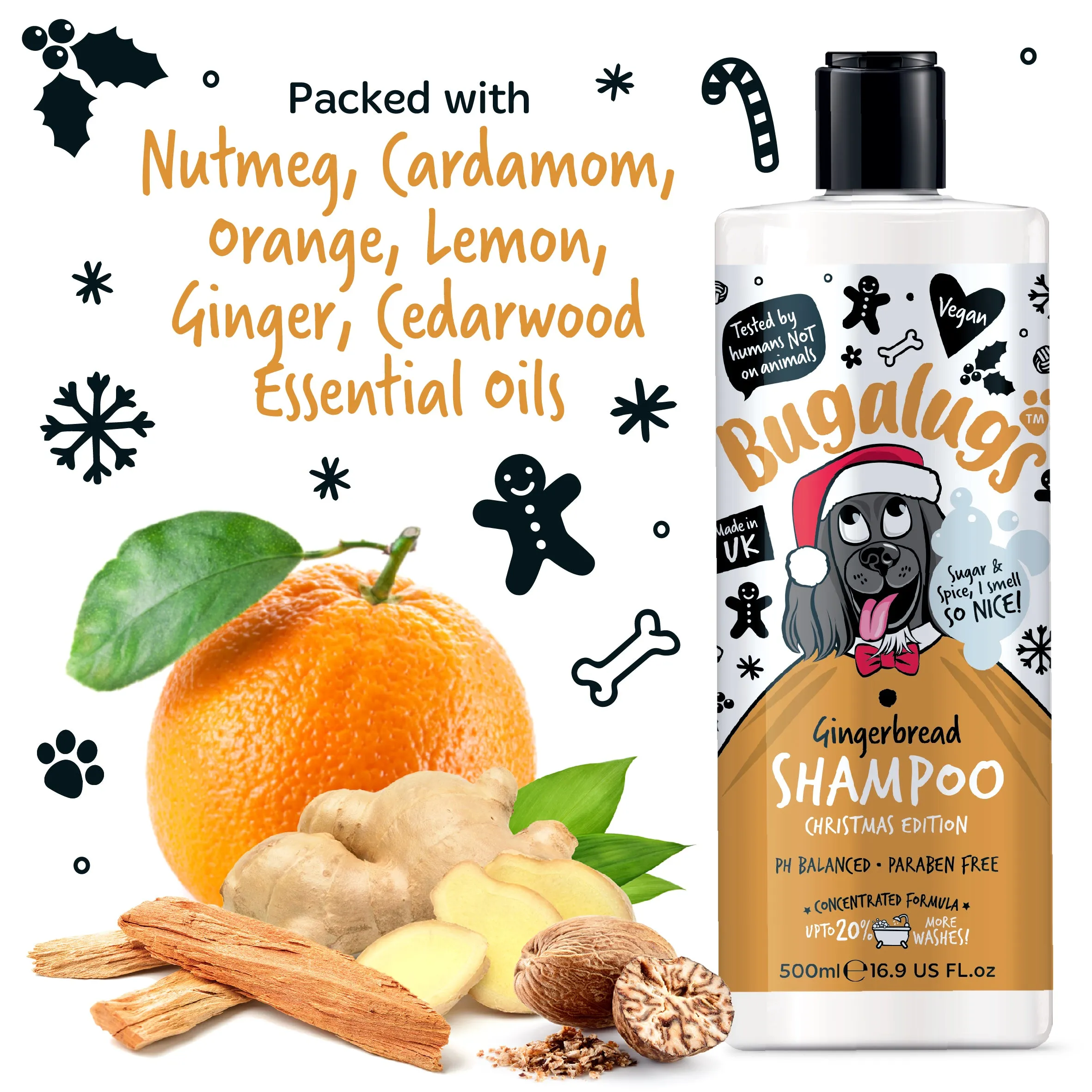 Bugalugs Christmas Edition Gingerbread Shampoo