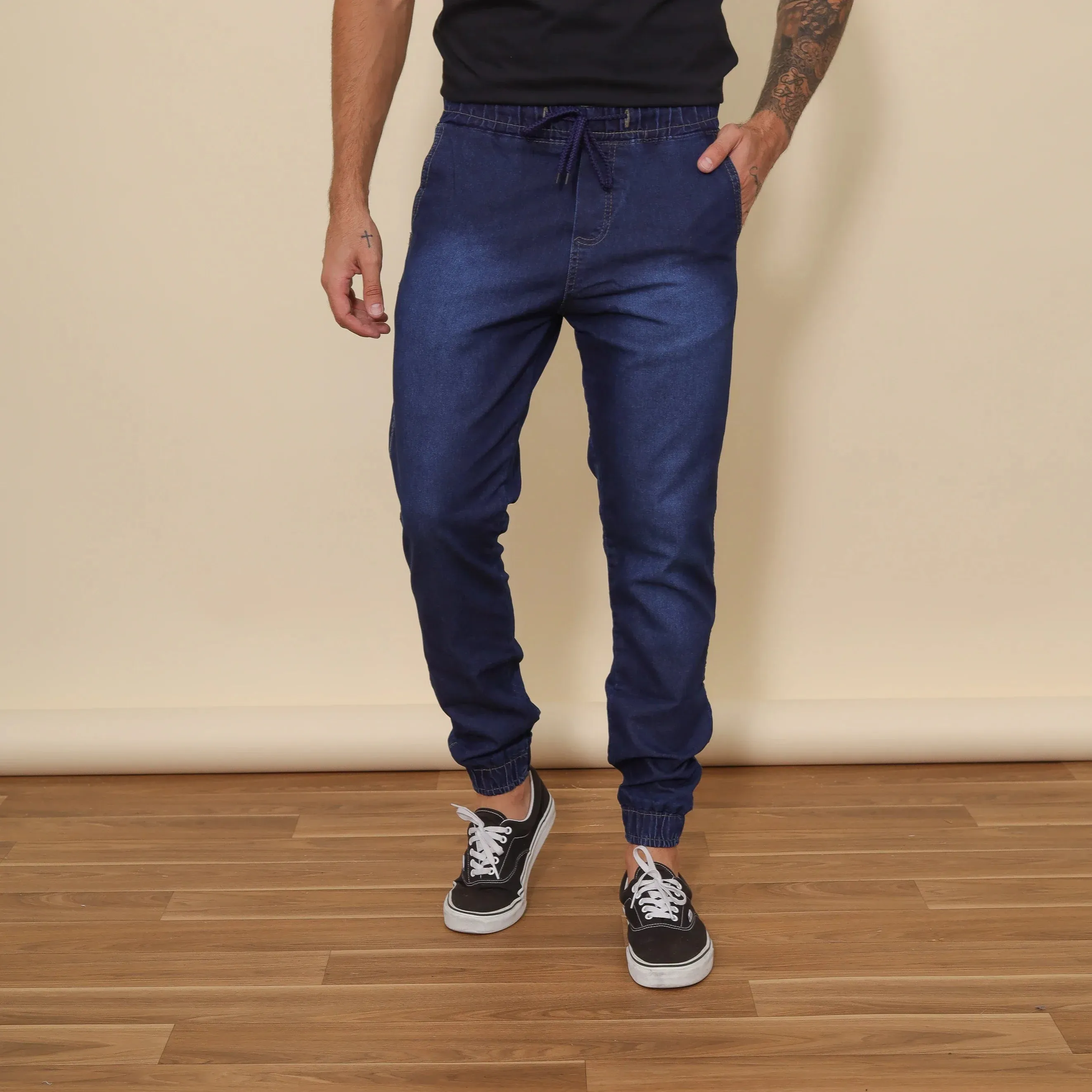 Calça Jeans Jogger Casual