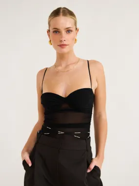 Camilla and Marc Majorelle Bodysuit in Black