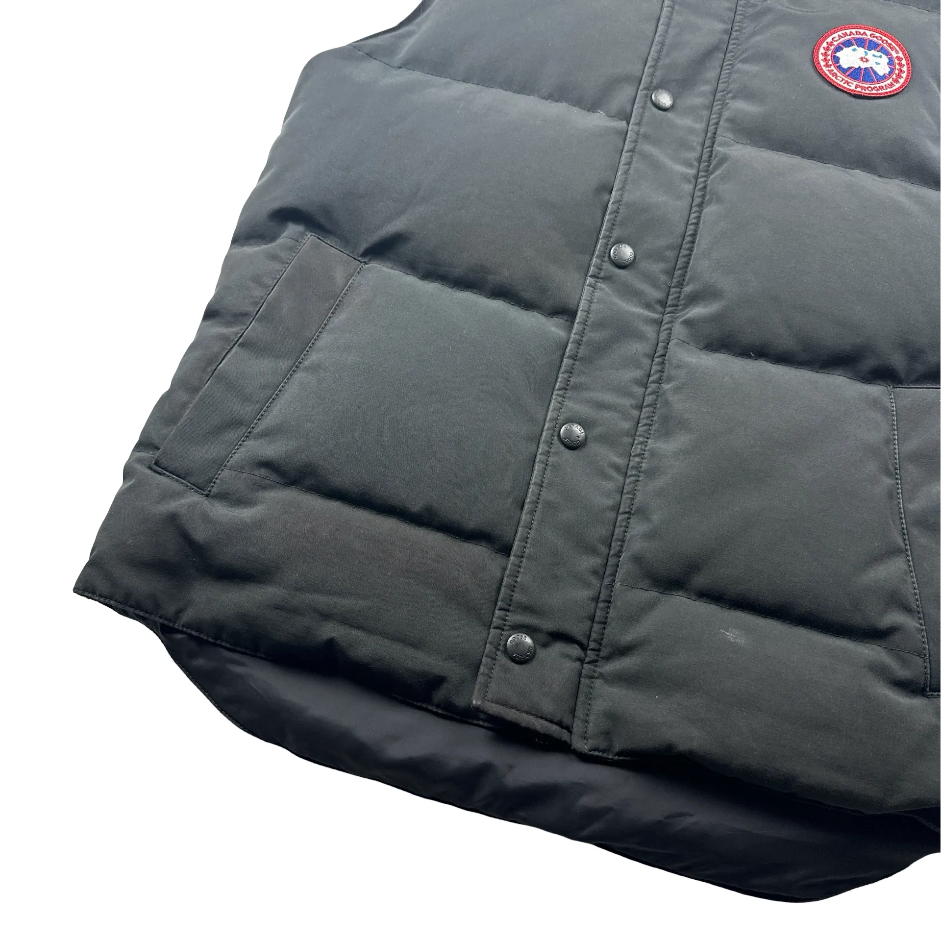 Canada Goose Black Down Filled Gilet - Small