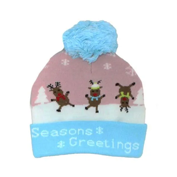 Children's Holiday Hat Pom Pom Hats