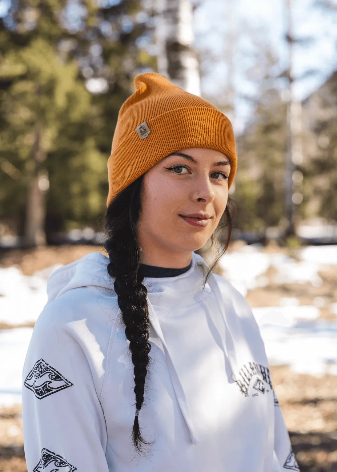 Classic Organic Beanie Hat in Day Fall