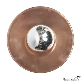 Copper 8 inch Discus Flush Mount Light