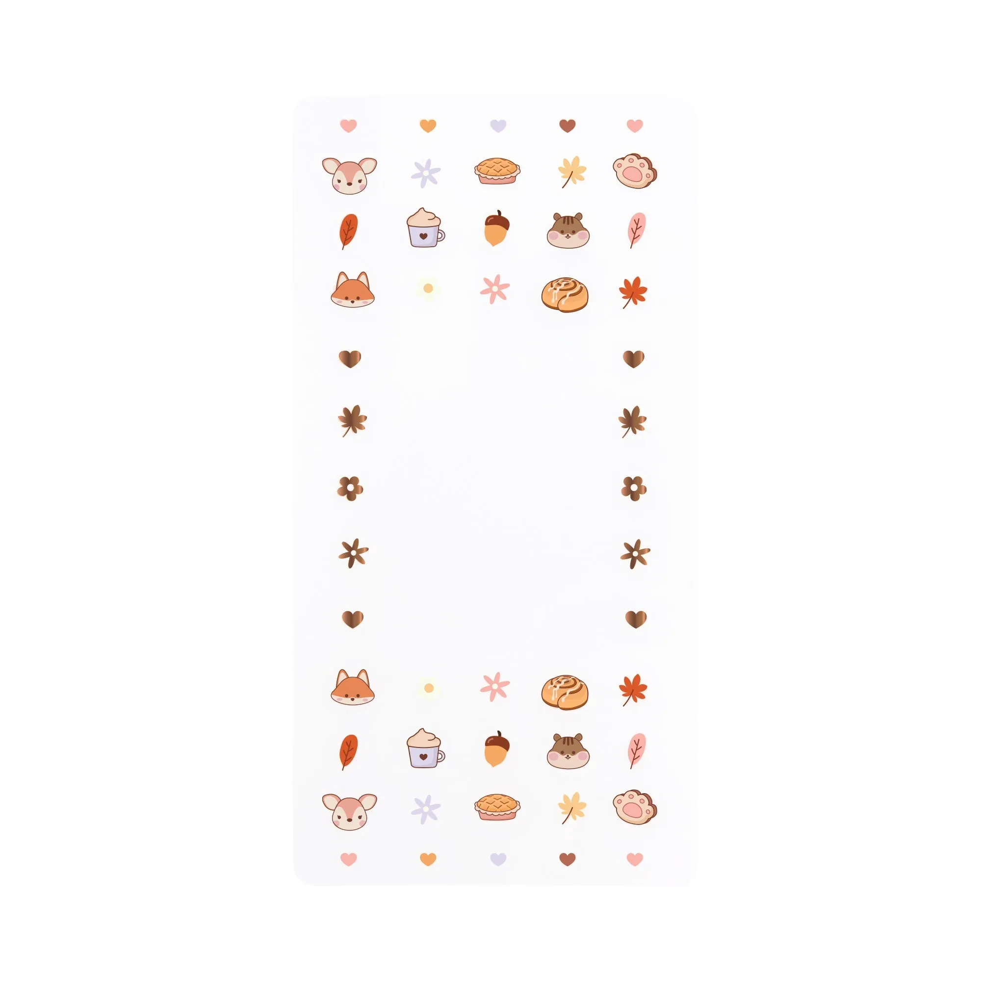 Cozy Treats! 50 Nail Decals   Clear Polish