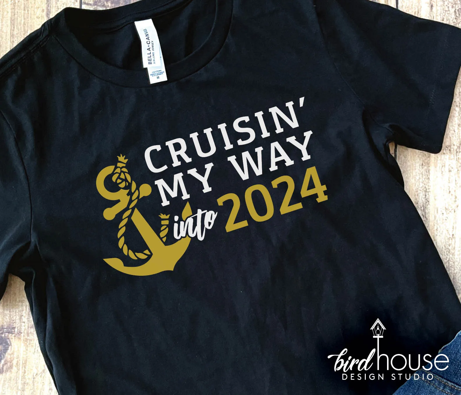 Cruisin' my way into 2024 Shirt, New Years Eve Graphic Tee