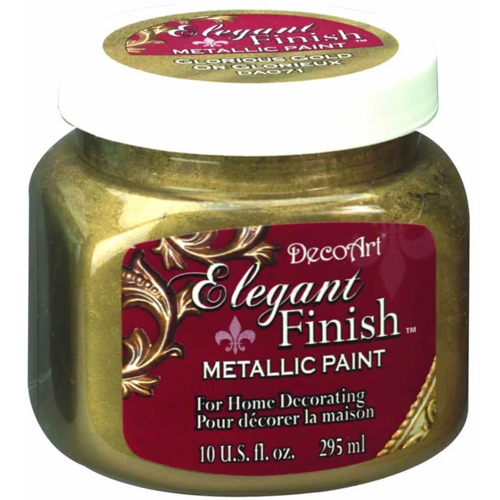 Decoart Elegant Finish Metallic Paint Glorious Gold 10oz