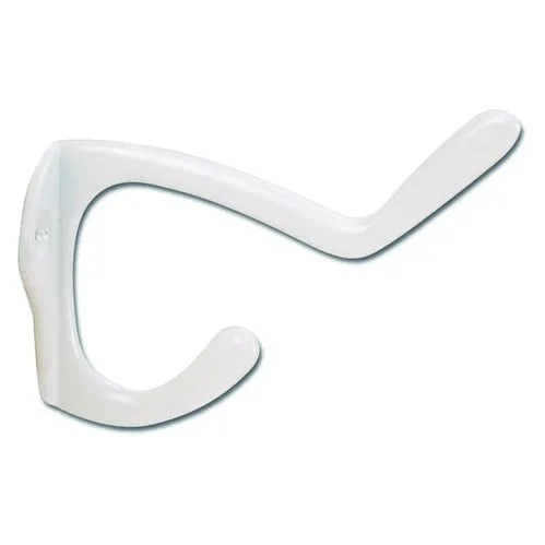 Designers Impressions White Light Duty Coat & Hat Hook: 57577