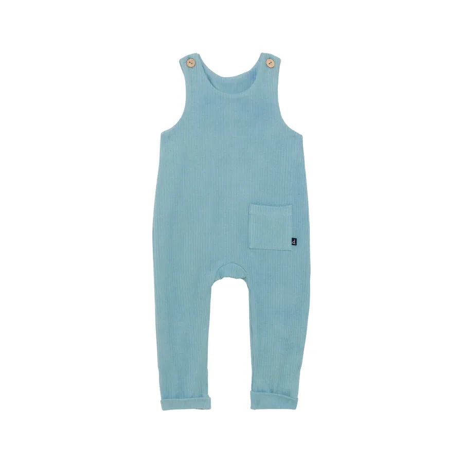 Deux Par Deux Turquoise Safari Camping Overall Set