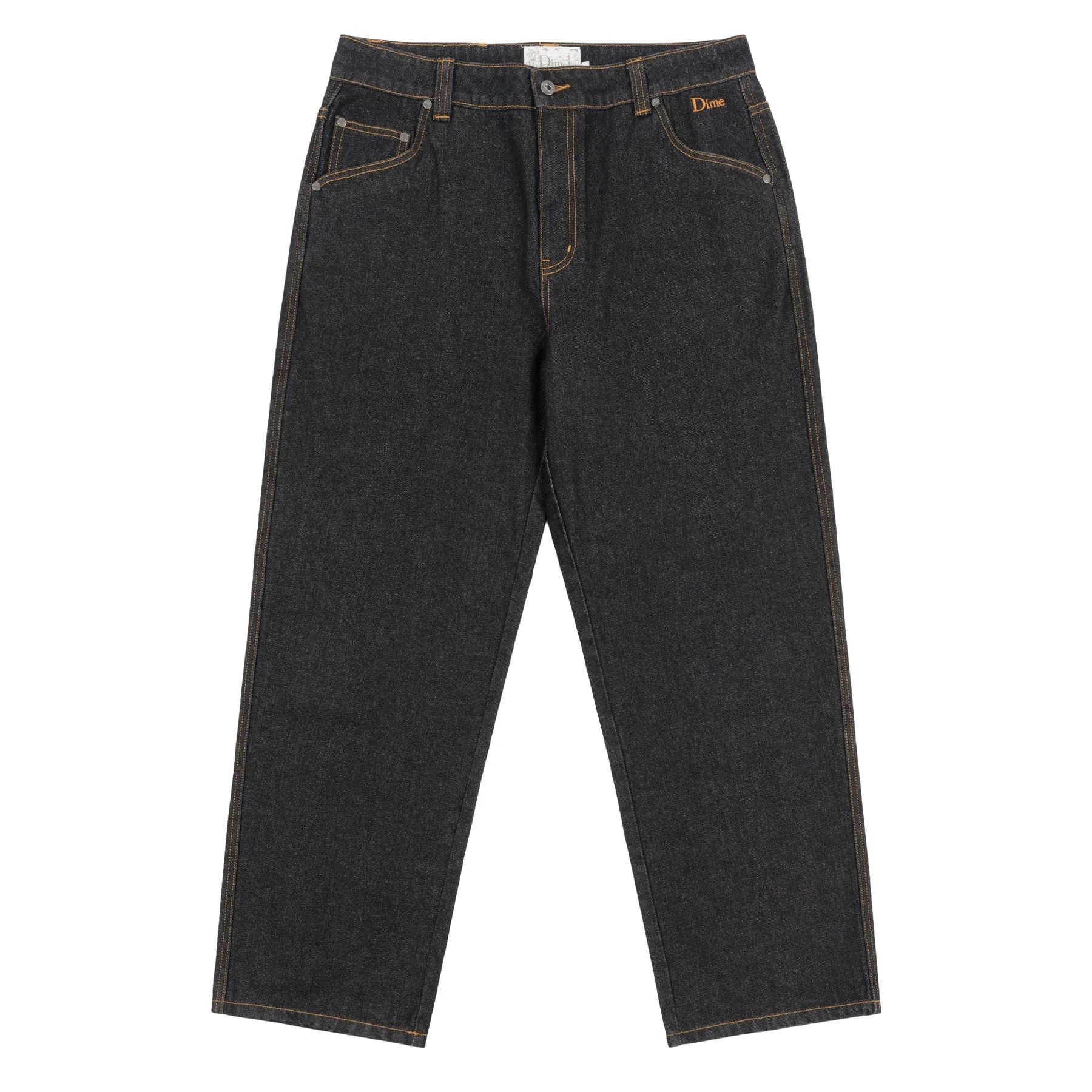 Dime MTL Classic Relaxed Denim Pants - Black Washed