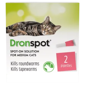 Drontal Dronspot Spot-On Solution for Medium Cats Pack of 2