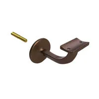 EMRO 443 STAIR HAND RAIL BRACKET EXTENDED CENTRE CONCEALED FIX 80MM - AVAILABLE IN VARIOUS FINISHES