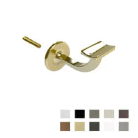 EMRO 443 STAIR HAND RAIL BRACKET EXTENDED CENTRE CONCEALED FIX 80MM - AVAILABLE IN VARIOUS FINISHES