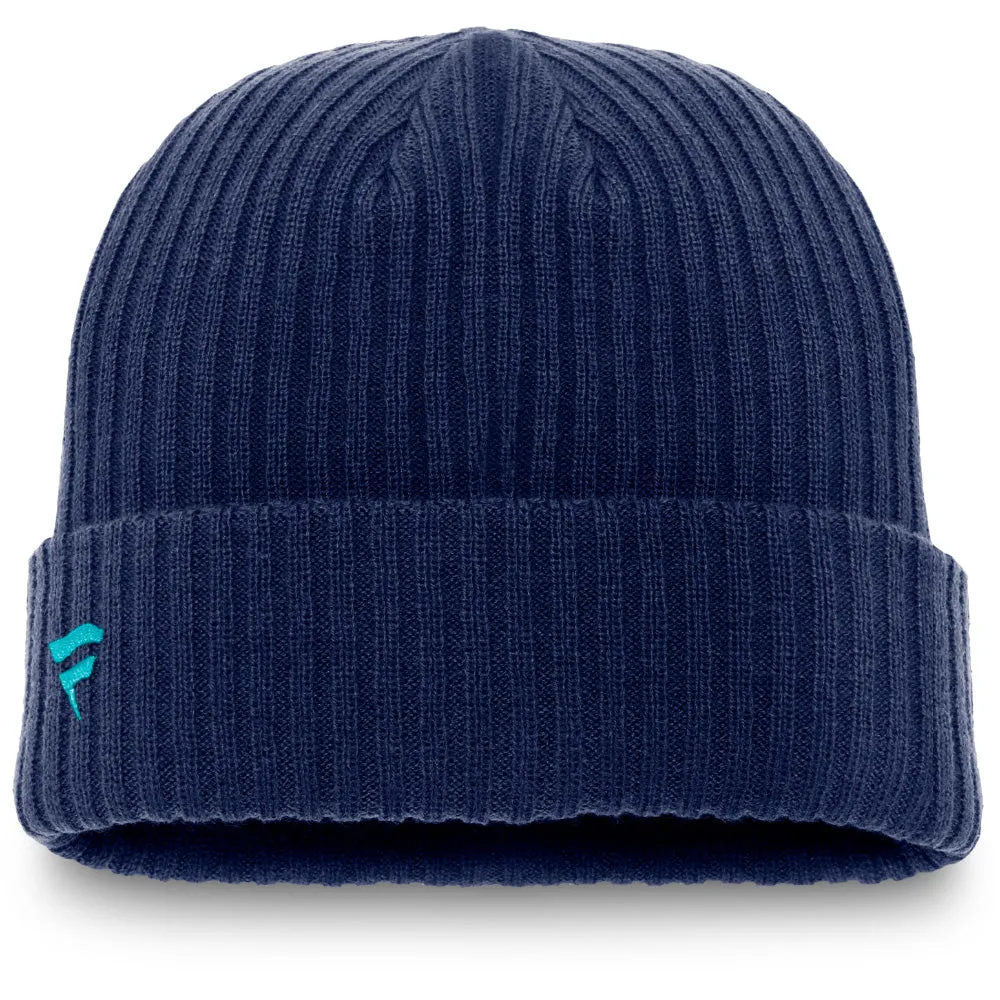 FANATICS SEATTLE KRAKEN CORE KNIT TOQUE BLUE